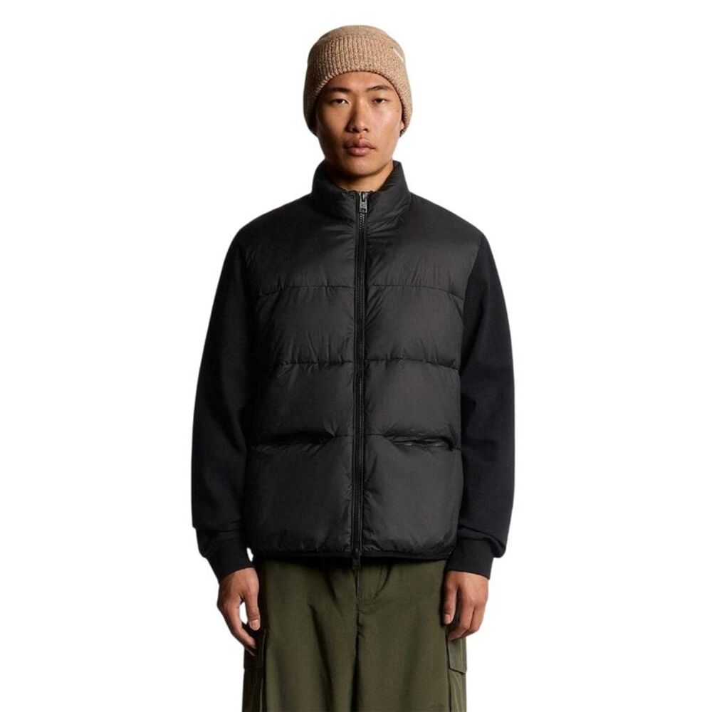 Lyle & Scott Mens Relaxed Fit Hybrid Jacket / Black